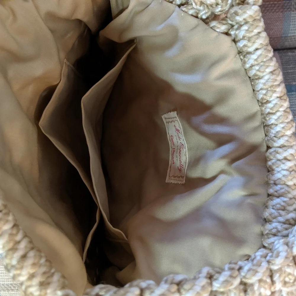 hand made macrame purse